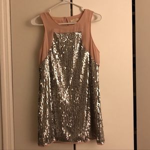 Dorothy Pink and Silver Sequin Mini Dress